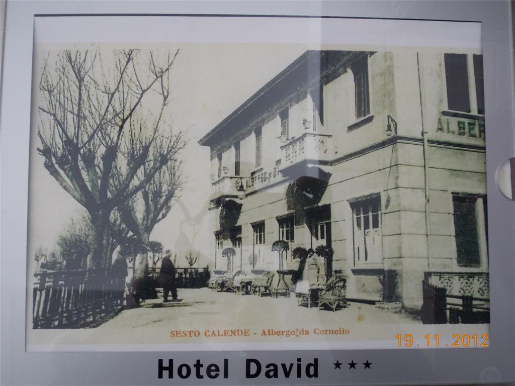 Hotel David Sesto Calende Bagian luar foto